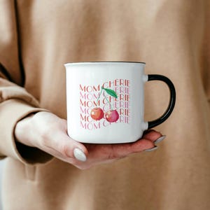 Kirsche Kunst Muttertag PNG, Obst Print Shirt SVG PDF, Geschenkidee für Mama, digitaler Download für Tassen, Tragetaschen & T-Shirt