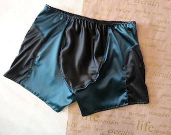 Men's Mulberry Silk Boxer Shorts: Medium Rise Sleep Pajamas