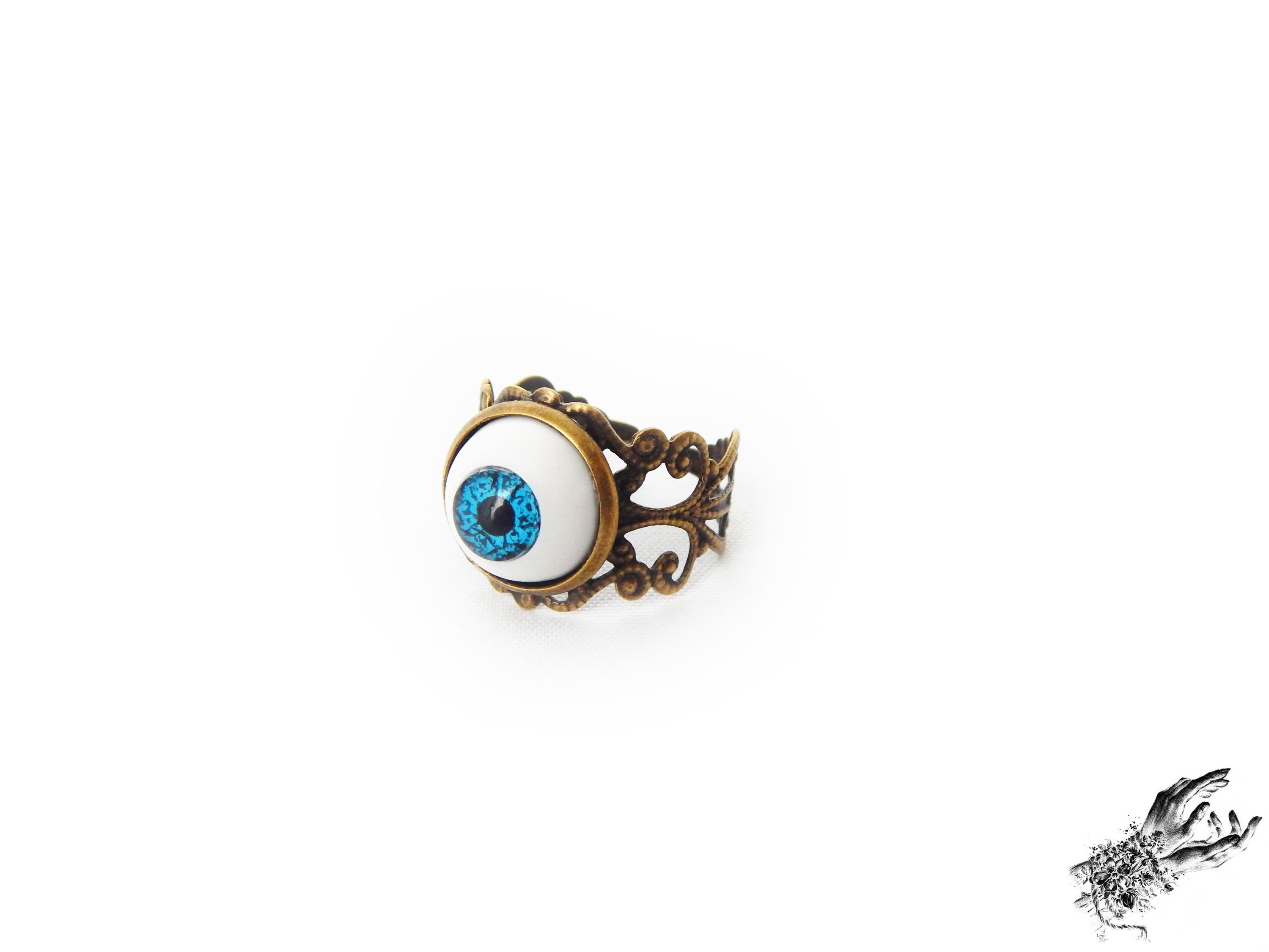 Antique Bronze Eyeball Ring: Victorian Goth Jewelry - Etsy