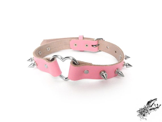 Pink spiked cheap dog harness