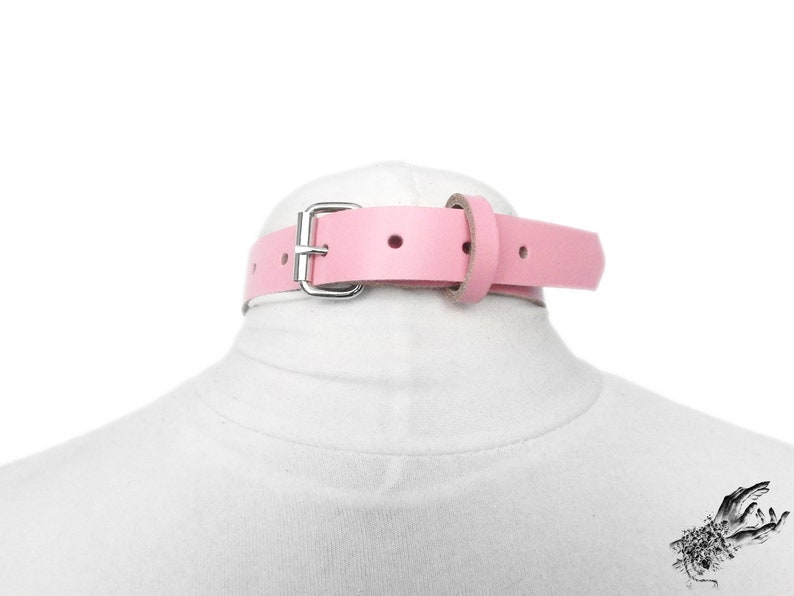 Pink Heart Padlock Choker With Key Pink Heart Lock Choker Etsy