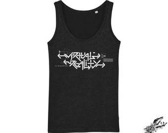 Virtual Reality Unisex Tank Top, Cyberpunk Tank Top, Cyberpunk Vest Top, Cyberpunk Workout Top, Health Goth Vest Top, Techwear Tank Top