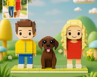 Personalized Couple Mini Figures: Custom Building Block Keepsake