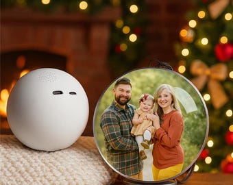 Globo terráqueo de vídeo personalizado: recuerdo fotográfico personalizado, regalo de Navidad único