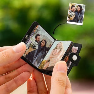 Personalized Photo Album Keychain: Custom Mini Picture Book Gift