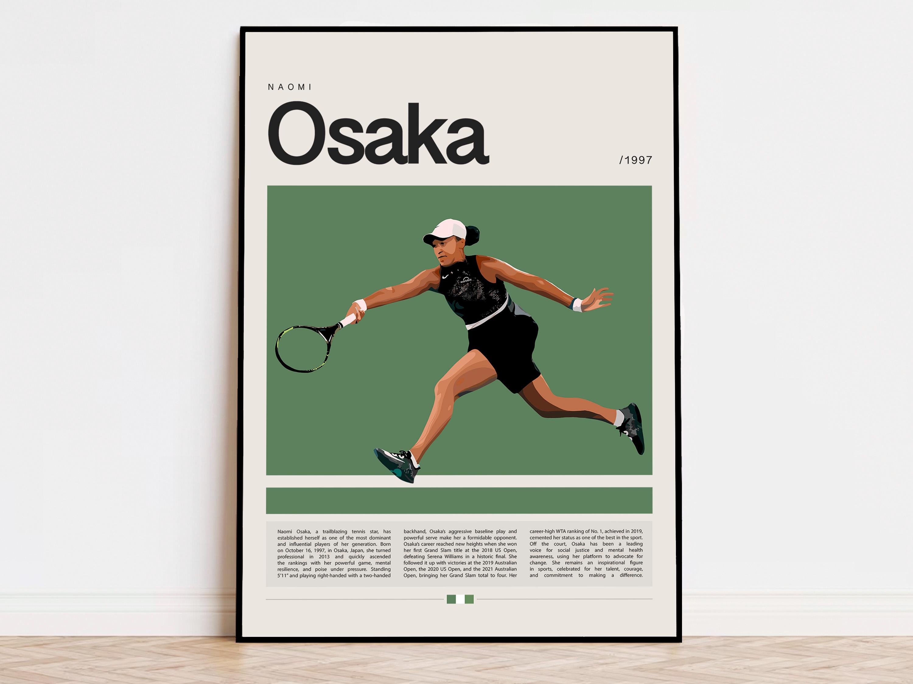 Naomi Oki様　オーダーページ Naomi Osaka Poster, Tennis Poster, Naomi Osaka Print, Sports