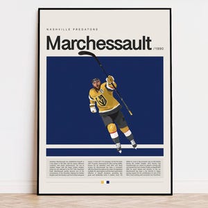 Jonathan Marchessault Poster, NHL Poster, Sports Poster, Modern Sports Art, NHL Gifts, Ice Hockey Poster, Hockey Gift
