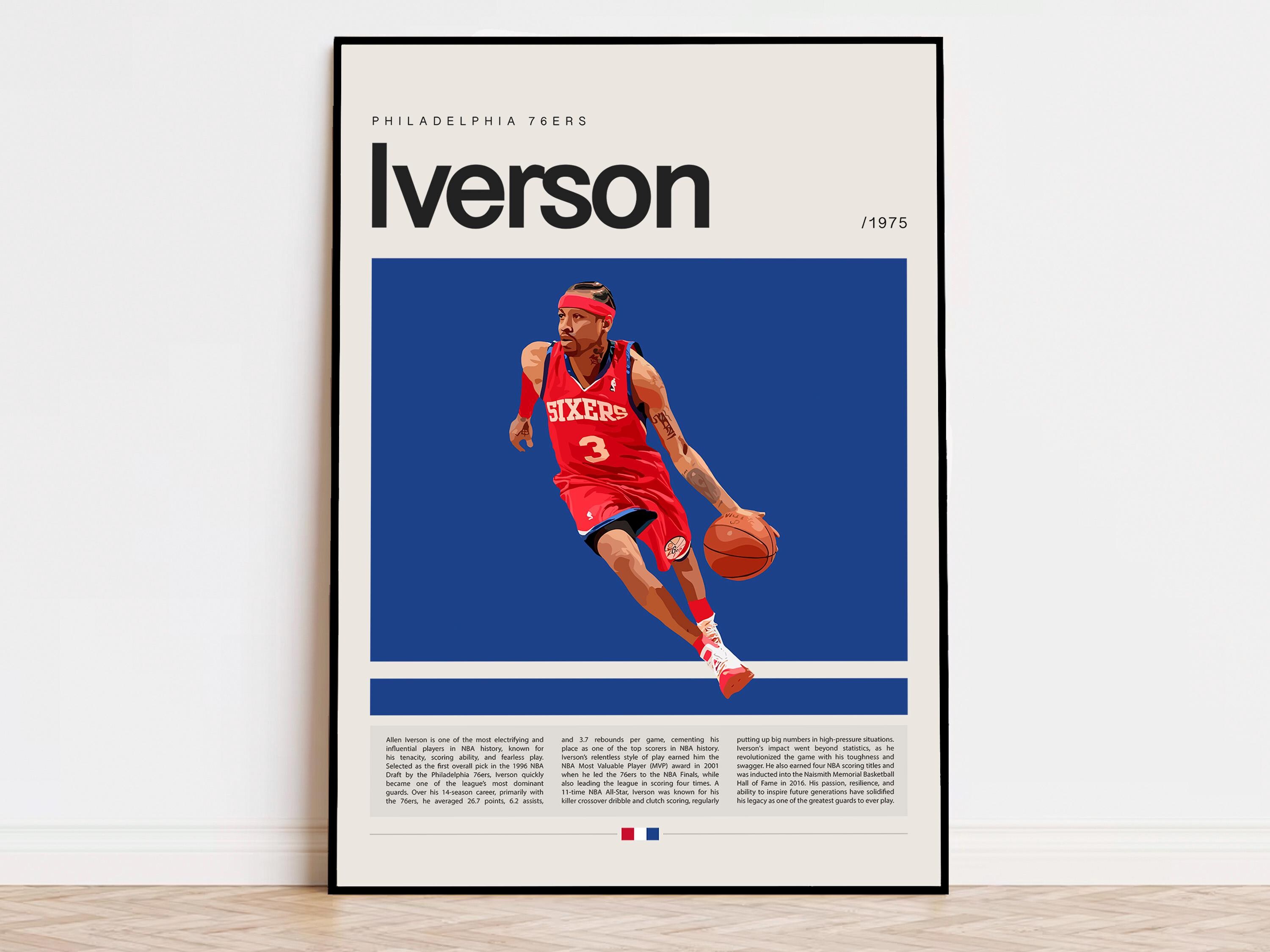 アレン アイバーソン ポスター、NBA ポスター、スポーツ ポスター