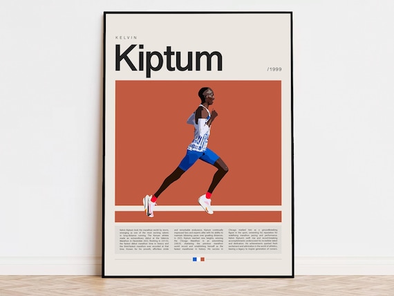 ケルビン キプタム ポスター、ランニング ポスター、スポーツ ポスター