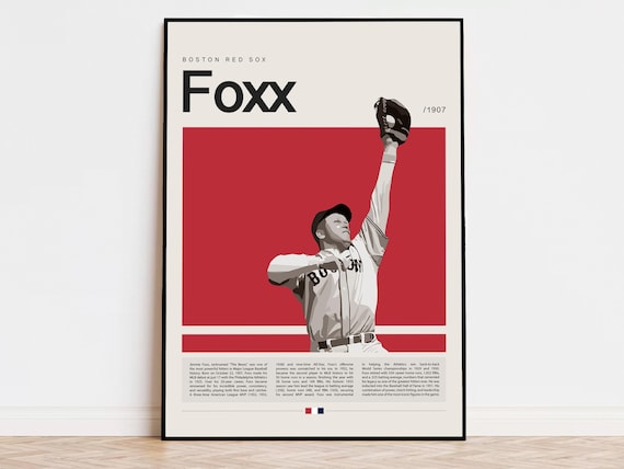 Jimmie Foxx Poster, Baseball Poster, Boston Red Sox, Sports Poster