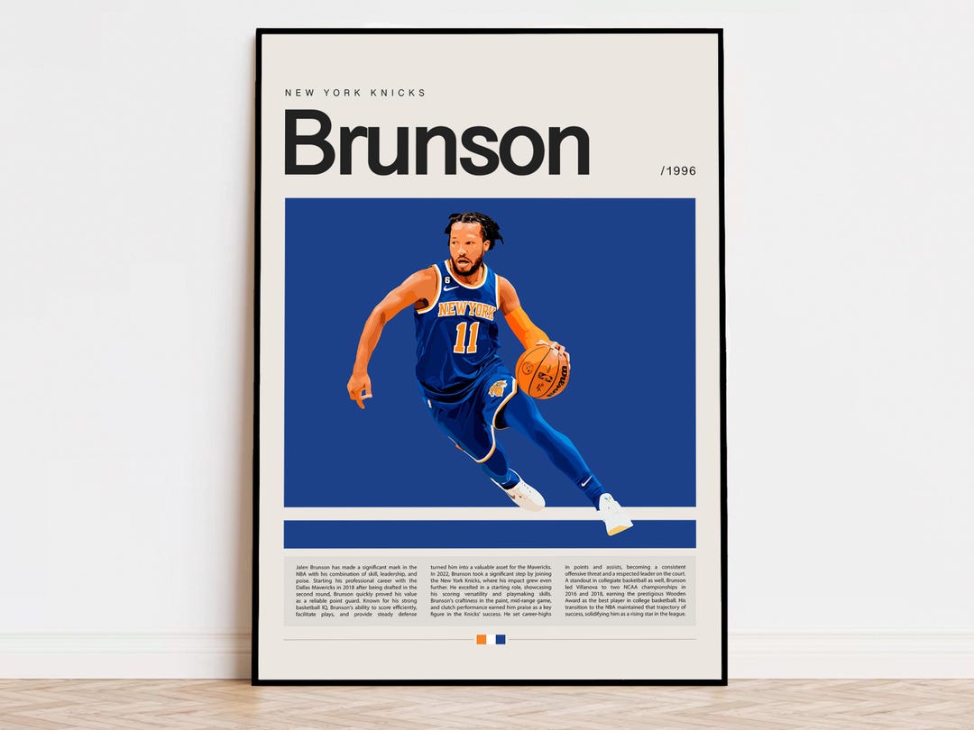 ジェイレン・ブランソン ポスター、NBA ポスター、スポーツ ポスター