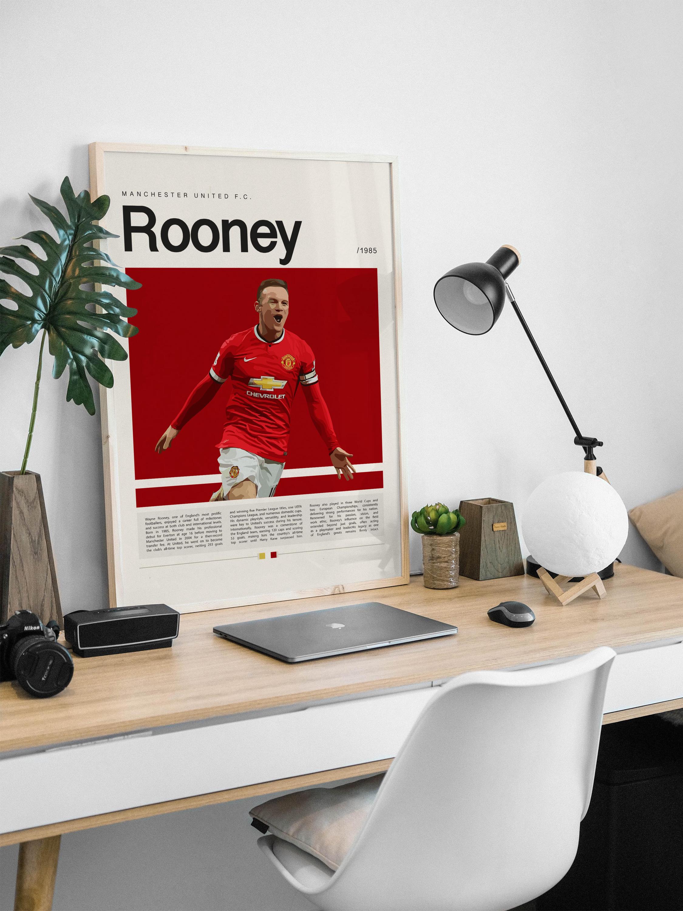 Wayne Rooney Poster, Football Poster, Soccer Poster Sports Poster ...