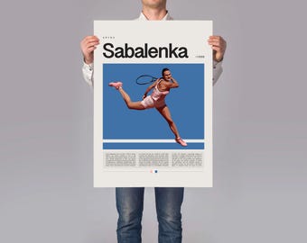 Photo Dédicacée D'Aryna Sabalenka – Tennis – Tirage A4 Avec Cadre Et Monture (2025)