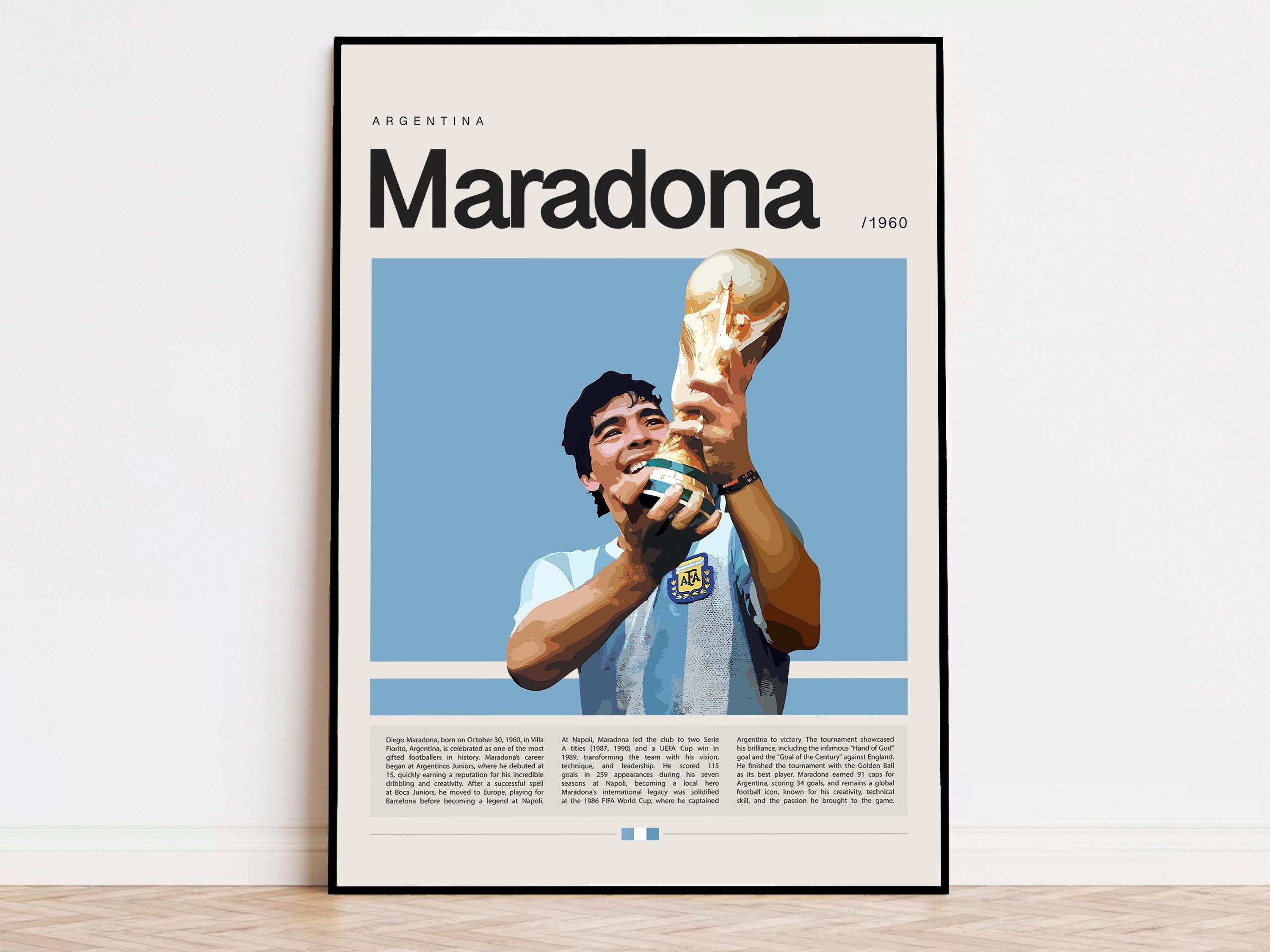 ディエゴ マラドーナ ポスター、サッカー ポスター、サッカー ポスター