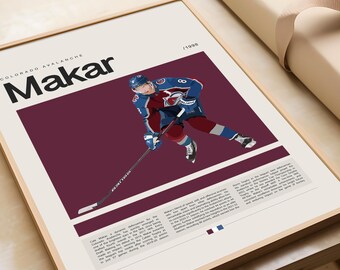 ケイル・マカー ポスター、NHL ポスター、スポーツ ポスター、モダン