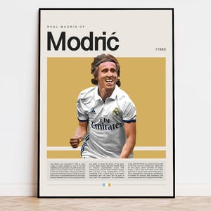 Luka Modrić Poster, Football Poster, Soccer Poster Sports Poster ...