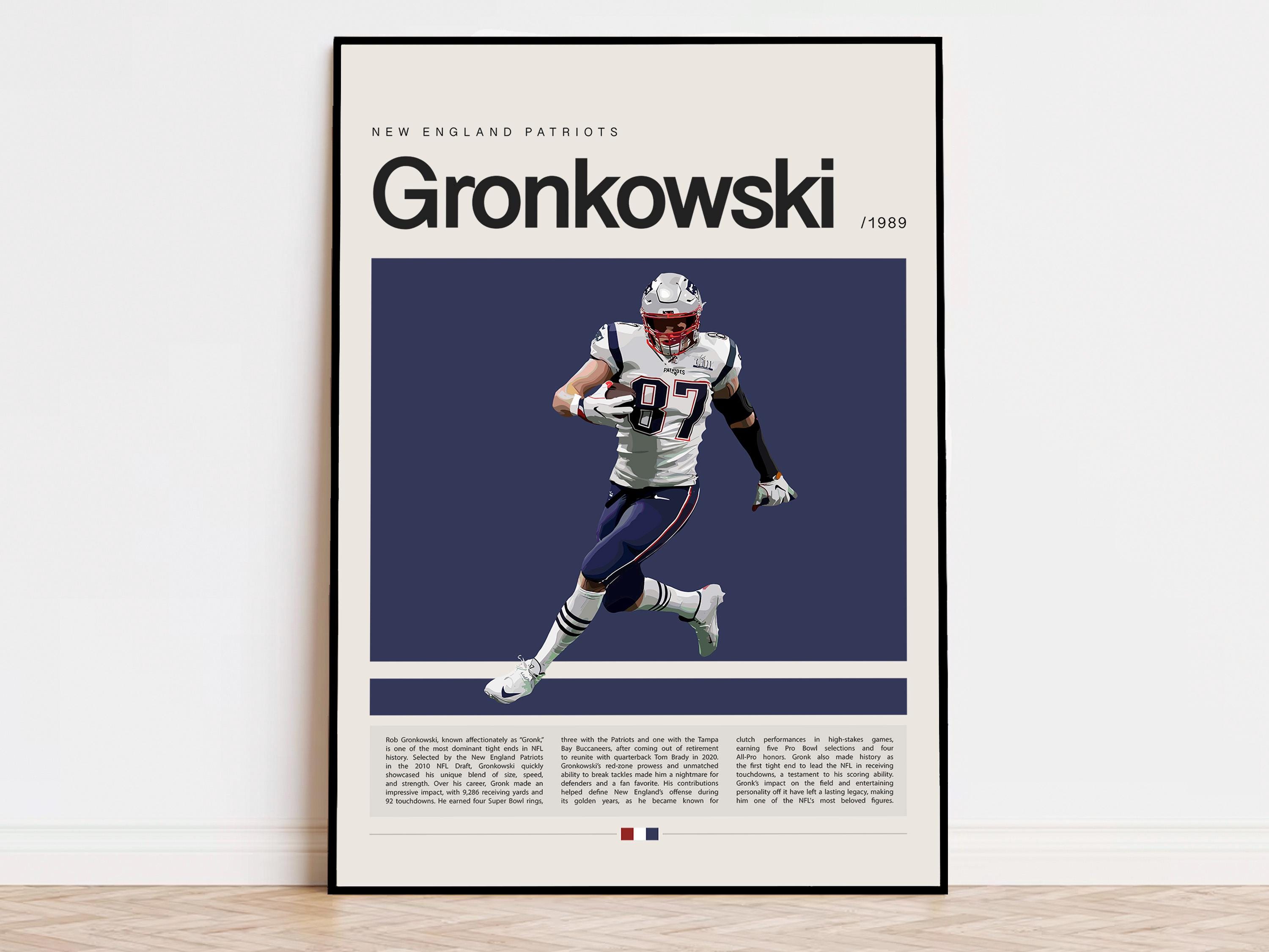 Rob Gronkowski Poster, NFL Poster, Sports Poster, Modern Sports Art, NFL  Gifts, Super Bowl Poster, American Football Poster - Etsy, image size:3000x2250