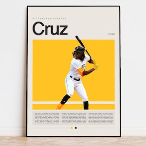 Oneil Cruz Poster, Baseball Poster, Pittsburgh Pirates, Sports