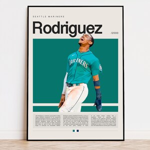 Julio Rodriguez Poster, Baseball Poster, Seattle Mariners, Sports Poster, Modern Sports Art, Baseball Gifts, Baseball Art