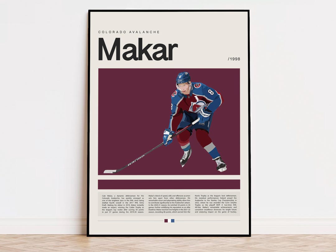 ケイル・マカー ポスター、NHL ポスター、スポーツ ポスター、モダン