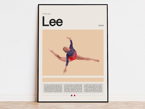 スニサ・リーのポスター、体操のポスター、スポーツのポスター、現代の