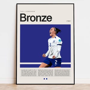 Lucy Bronze Poster, Football Poster, Soccer Poster Sports Poster, Modern Sports Art, Soccer Player Gift, Football Wall Art
