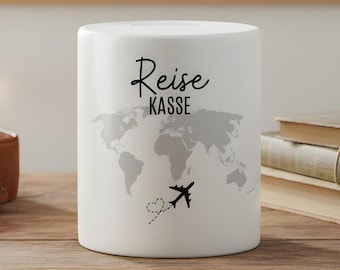 Travel money box - vacation money box - holiday money box - gift for vacationers - holiday money box - piggy bank