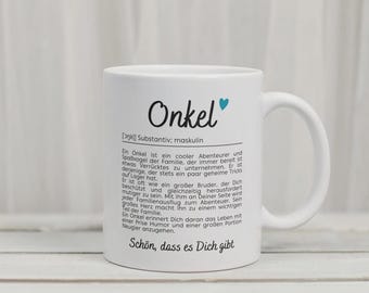 Mug for Uncle - Gift for Uncle - Thank You Uncle - Christmas Gift - Birthday Gift - Motif Mug Uncle