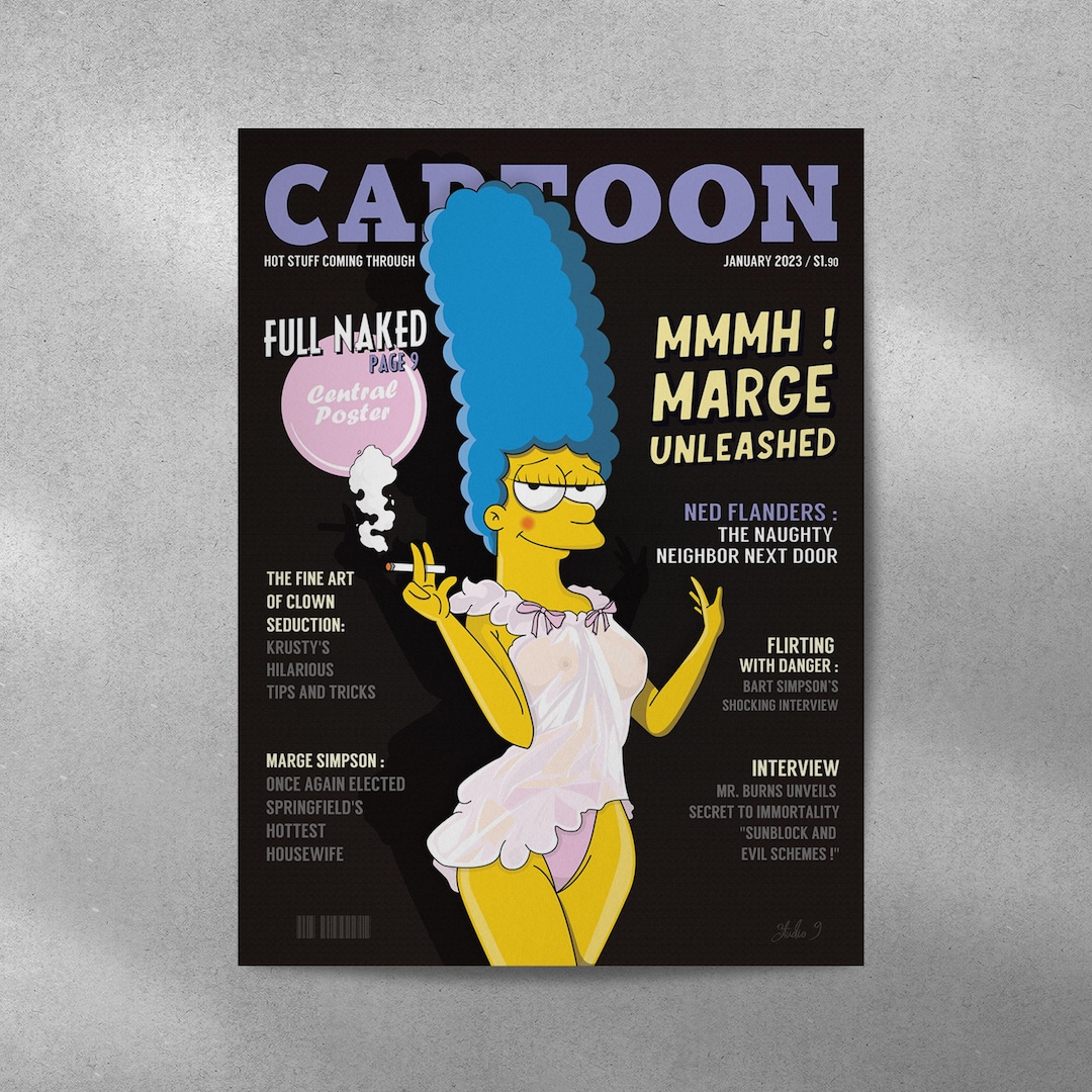 The Simpsons Sexy Cartoon Poster Marge Simpson Etsy the-simpsons-sexy-cartoon-poster-marge-simpson-etsy