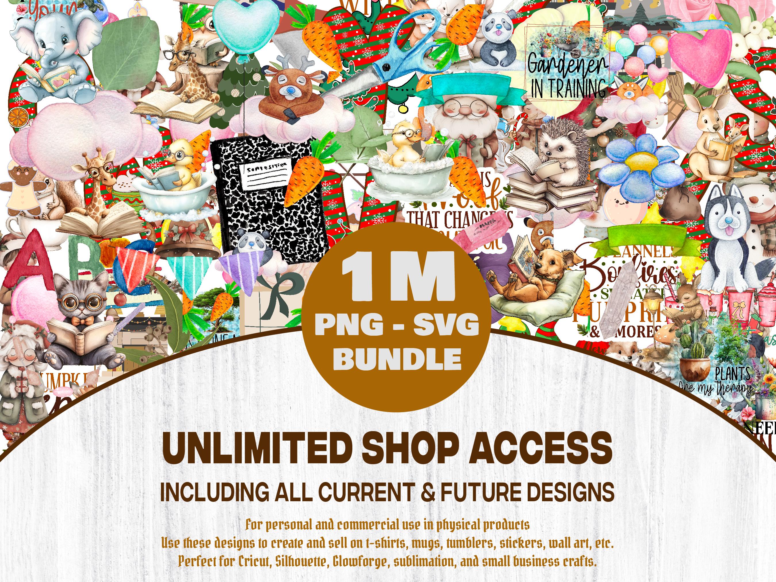 Whole Shop Bundle 1M Designs, Mega Digital Download, Lifetime Access ...