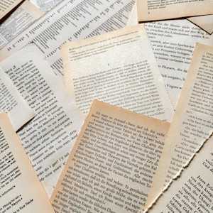 20 páginas de libro vintage con texto