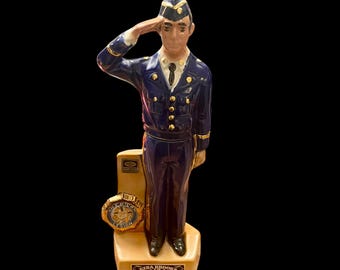 Vintage 1972 Large Ezra Brooks American Legion Decanter-54th National Convention Chicago-Limited Edition-Unique Colorful Barware
