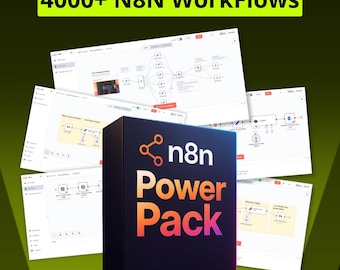 N8N Arbeitsablauf-Vorlagen | 4000+ Automatik Paket (Instant Download)