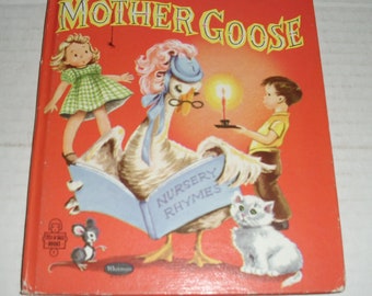 1958 Mother Goose Nursery Rhymes.  Whitman Tell-a-Tale Book