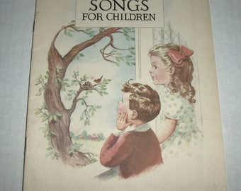 Vintage Songs for Children Booklet.  Copyright 1950.  C. R. Gibson & Company