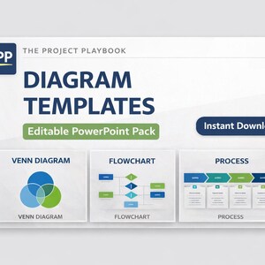 Diagram PowerPoint Templates | Venn Diagrams, Flowcharts & Process Slides | Editable PPT