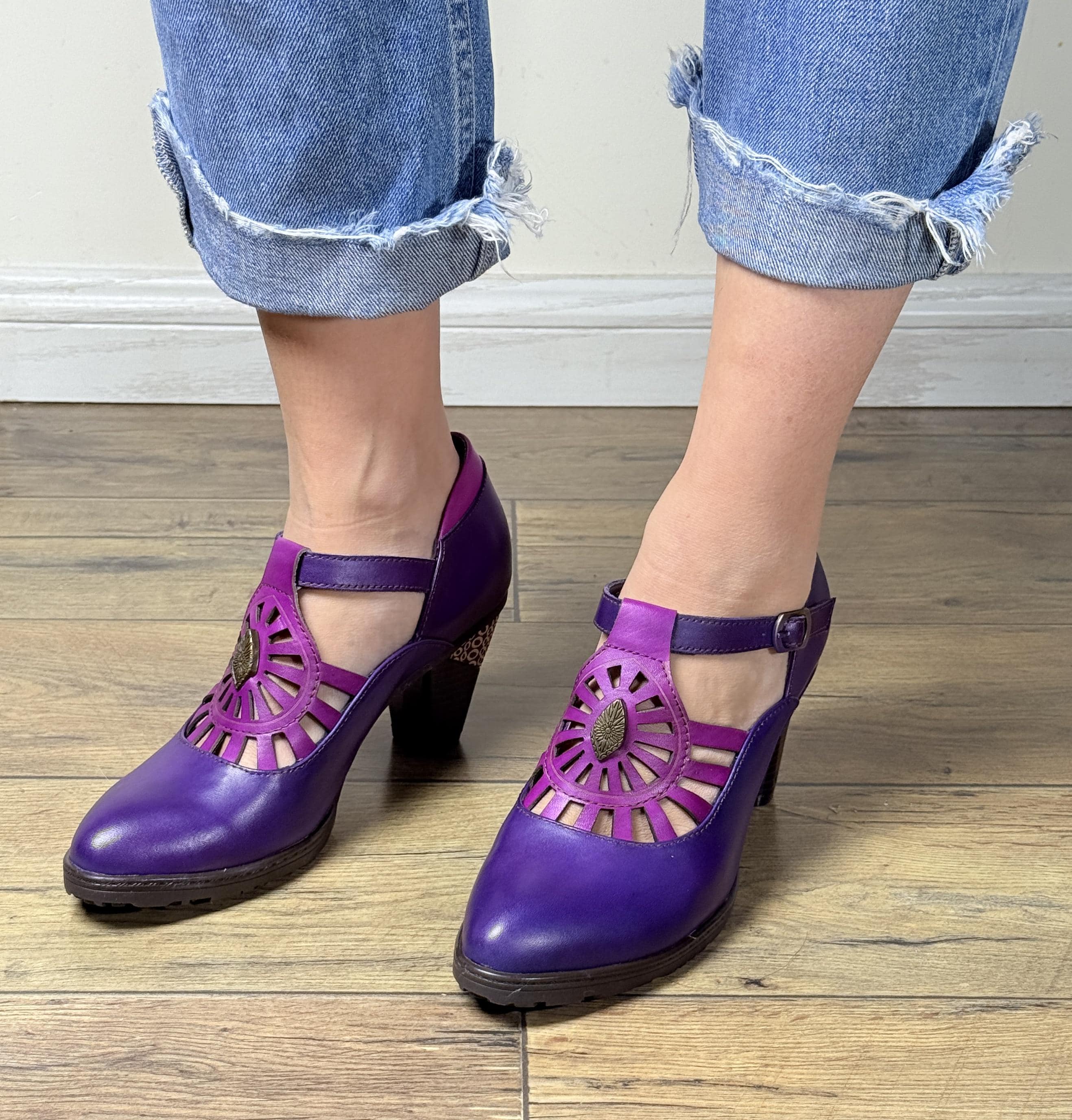 Purple Vintage Mary Janes