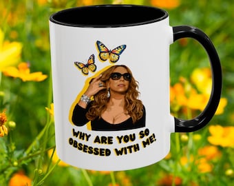 Mug Mariah Carey, pourquoi êtes-vous si obsédé par moi ! The Lambs, auteur-compositeur-interprète célèbre, inspiration MC, tasse à café décorative (11, 15 oz)