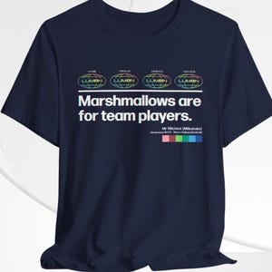 Severance Shirt, Marshmallows are for Team Players! Funny Unisex Severance Inspired Tee, Macrodata Refinement TShirt, Severance Gifts