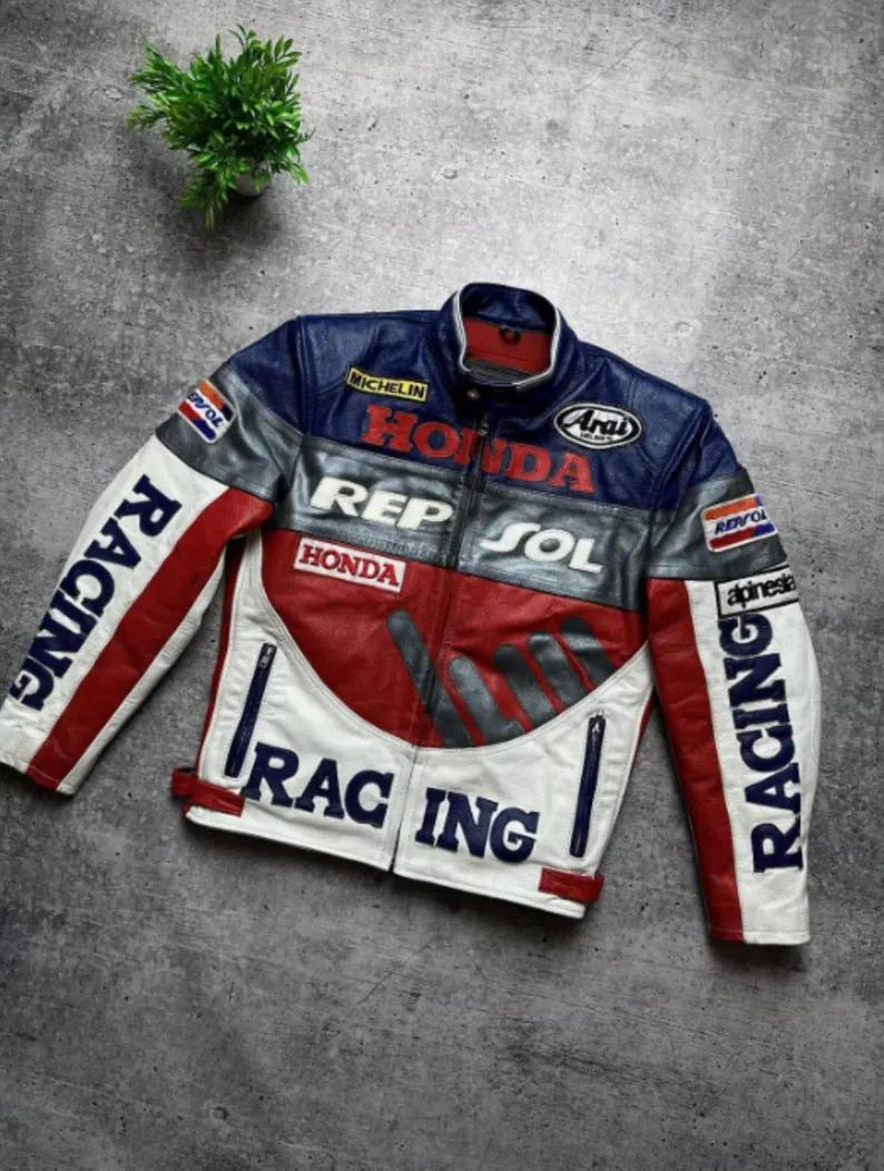 Repsol Honda レーシングジャケット レザー 54 Repsol Honda レーシングジャケット レザー 54