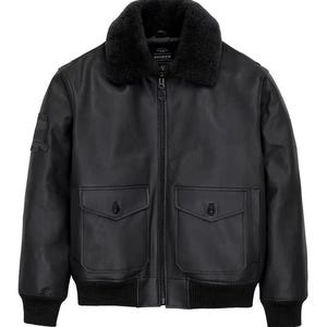 AVIREX USA Edition Icon Jacket In Brown Color, Military Bomber Jacket, Men&#39;s Bomber Jacket, Original Leather Jacket For Him, Gift For Him