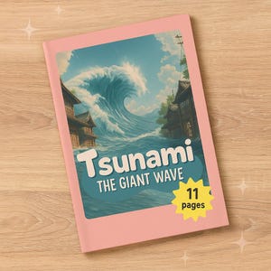 Tsunami the Giant Wave | Kids Digital Storybook PDF | Educational Ebook for Children | Fun Learning Story for Homeschool | Animated Flipbook