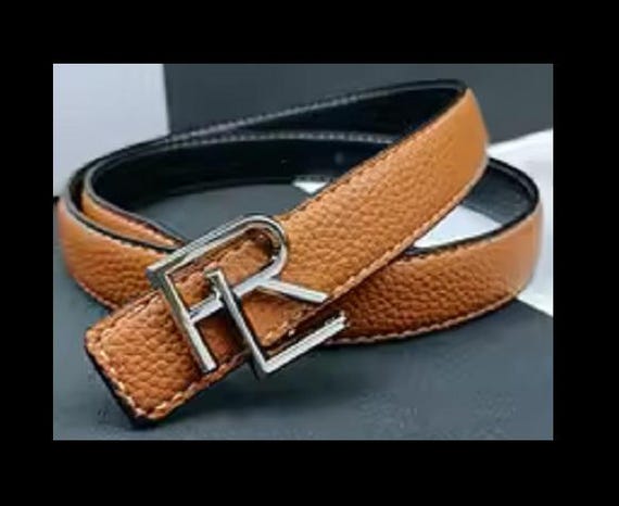 R L Leather Belt Reversible Black to Brown Also Reversible  display picture 2