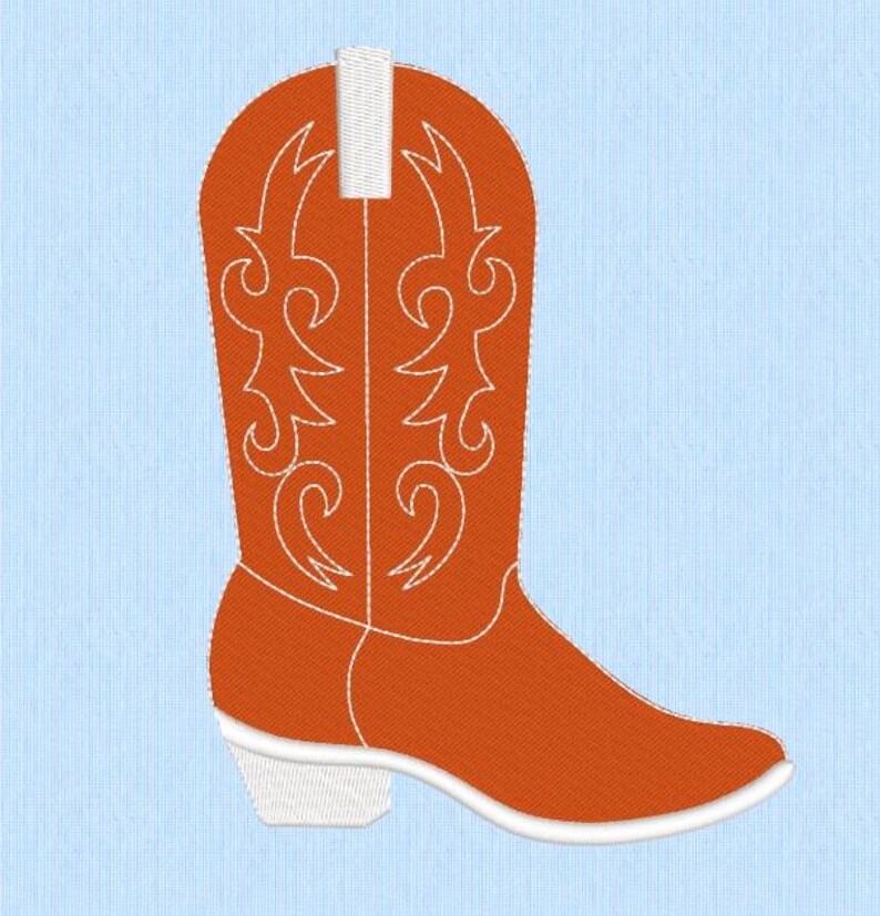 Cowboy Boot Machine USA Cowboy Cowgirl Boot Machine Embroidery Design - Etsy