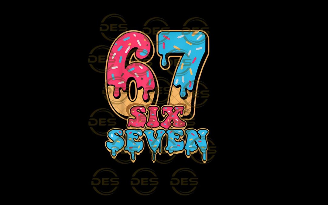Ice Cream 67 SVG, Dripping Sprinkles Number PNG, Sweet Dessert Cone ...