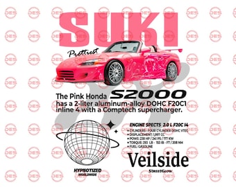 Suki Pink Honda S2000 - Customizable