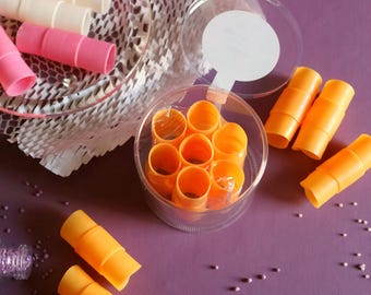 Set of Crunch ASMR Tubes for Foaming, Crispy Handmade ASMR Soap for Breaking Crushing, Gift for Asmr Lover, Soap Slices Pieces Flowers Forms