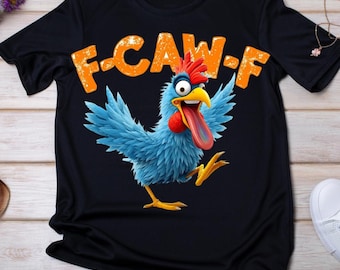 Funny Chicken F-CAW-F Meme PNG| Funny PNG Trendy| Funny Farm Animal Png| Digital Download| Sublimation Designs| Snarky Png Trendy| Clipart