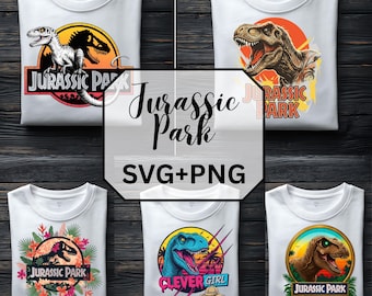 Jurassic Park Svg Png Bundle, Dinosaur Svg Png, Jurassic Park Clipart,Jurassic World Park Svg Png, Cricut Cut Files,Digital Download,Clipart