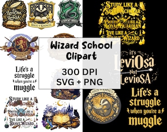 Magic Wizard Svg School Movie Bundle, Wizard Svg , Magic Wand Svg, Wizard Houses svg, Wizard Png Bundle, SVG Bundle, Sublimation Design